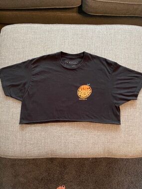Rip Curl Black Tee with Orange Surf Logo